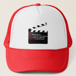 Film Crew DP casquette et donner Clap pour