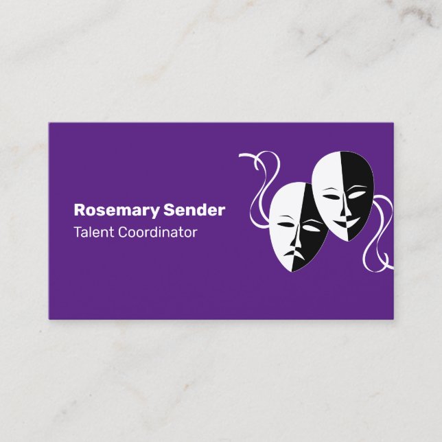 Film Crew Production Staff  Business Card (Front)