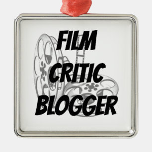 Film Critic Blogger Metal Ornament
