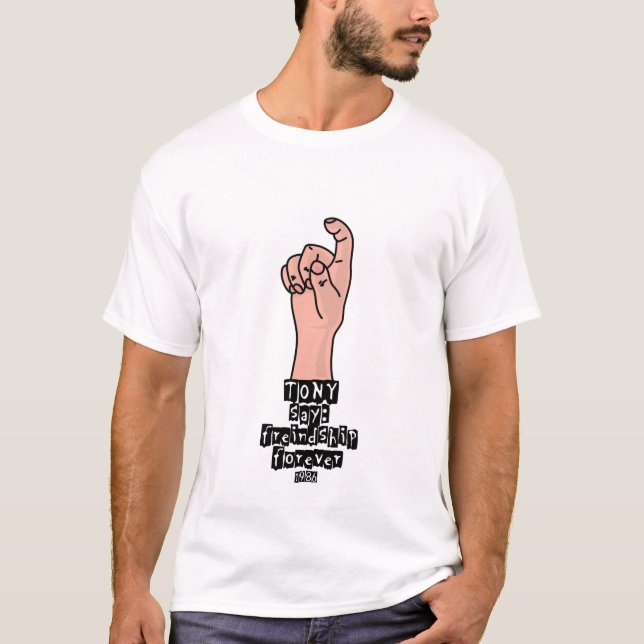 Film d'amitié le T-shirt drôle brillant pour (Devant)