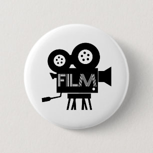 Film Director White Button