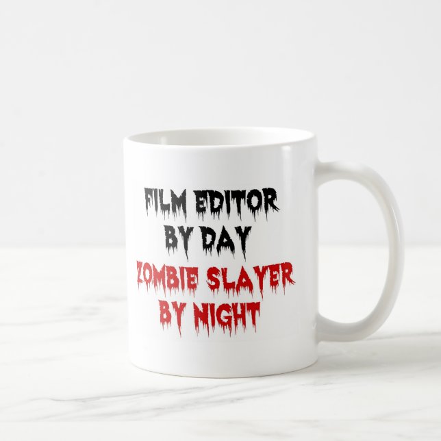 Film Editor Zombie Slayer Coffee Mug (Right)