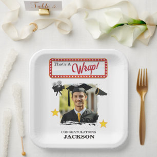 Film Fanatic Graduation Party Paper Plate