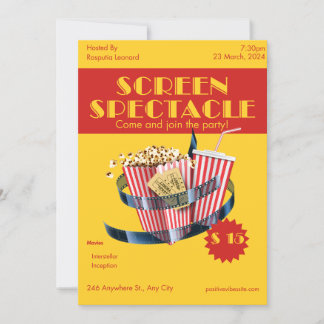 Film Fiesta: Dive into Cinematic Bliss Invitation