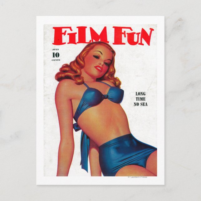 Film Fun Magazine Cover 11 Postcard (Front)