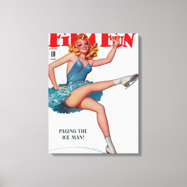 Film Fun Magazine Cover 5 Canvas Print (Front)