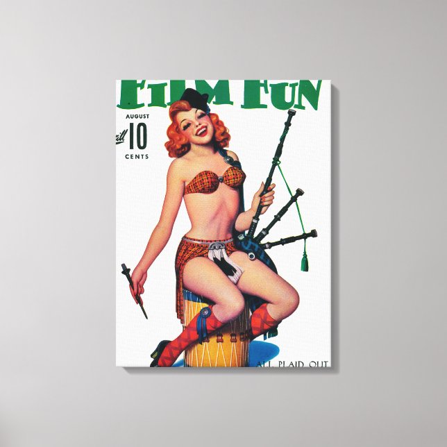 Film Fun Magazine Cover 7 Canvas Print (Front)