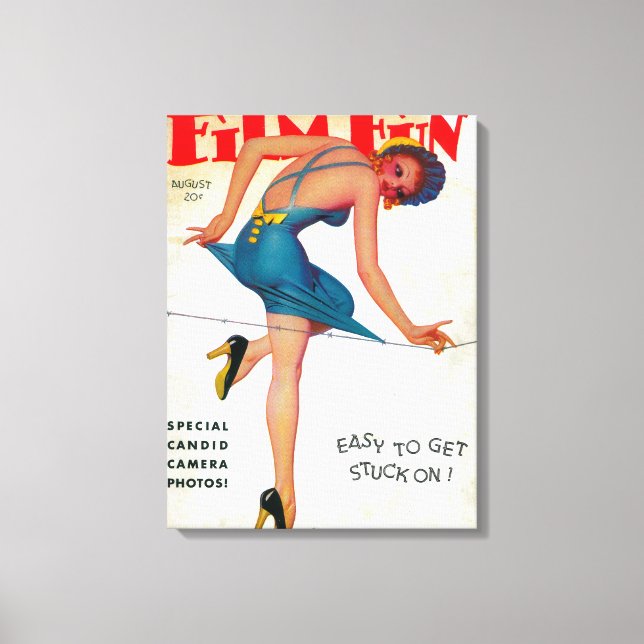 Film Fun Magazine Cover 9 Canvas Print (Front)