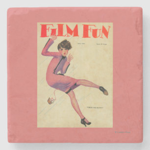 Film Fun Magazine Cover Stone Coaster