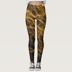 Film Grain: Abstract Bokeh Trail Leggings
