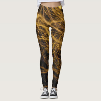 Film Grain: Abstract Bokeh Trail Leggings