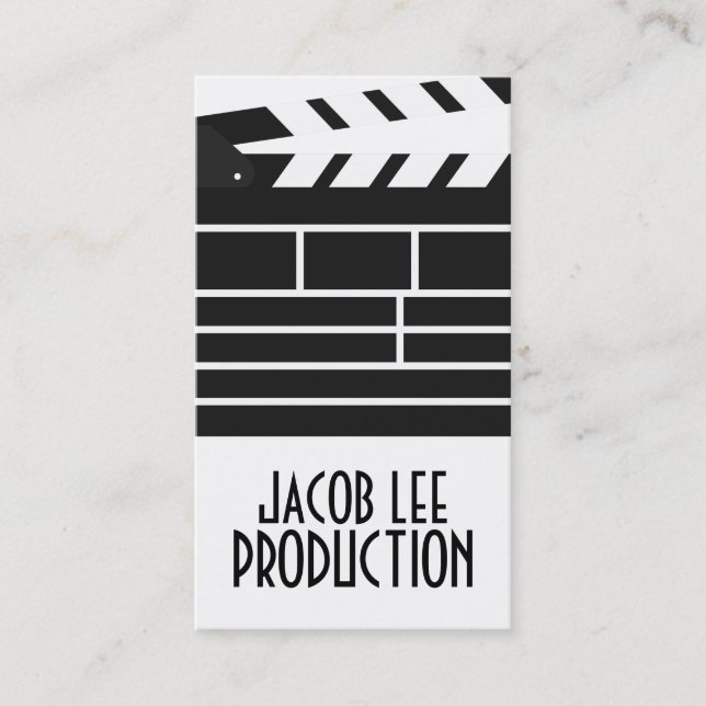 Film-maker, Movie Director Business Card (Front)