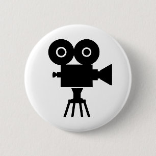 Film movie camera 2 inch round button