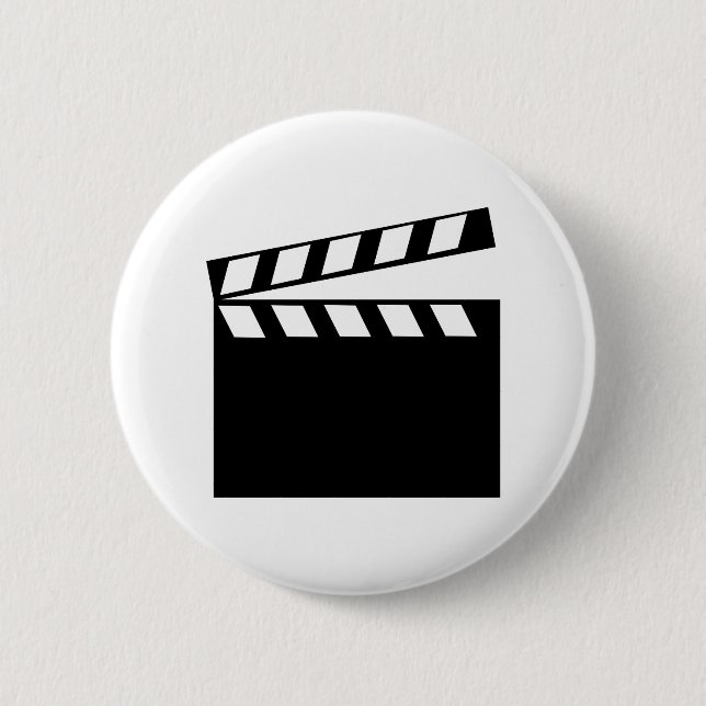Film Movie Clapper 2 Inch Round Button (Front)