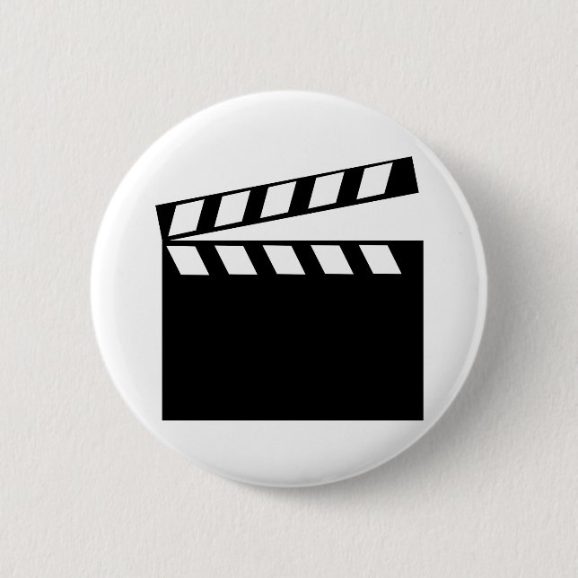 Film Movie Clapper 2 Inch Round Button (Front)