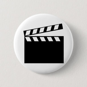Film Movie Clapper 2 Inch Round Button