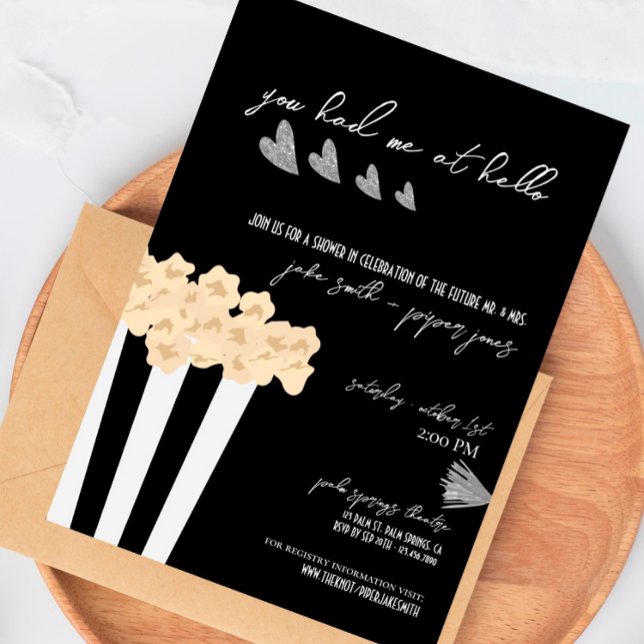 Film Noir - Black - Wedding Shower Invite (Creator Uploaded)