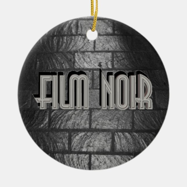 Film Noir Ceramic Ornament (Front)