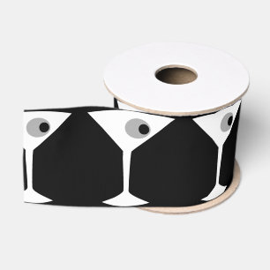 Film Noir Martini Glass Ribbon Grosgrain Ribbon