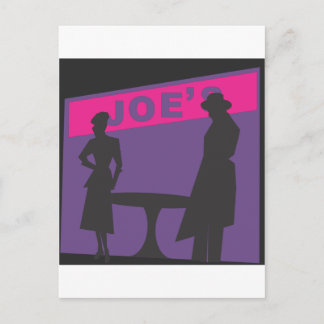 Film Noir Scene Postcard