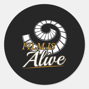 Film Photography - Film is Alive Photographer Classic Round Sticker