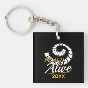 Film Photography - Film is Alive Photographer Keychain