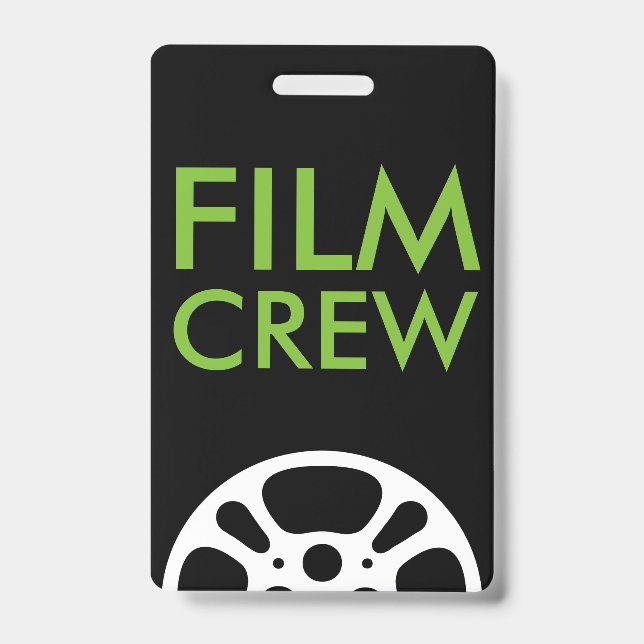 Film Reel Crew and Staff Lanyard Badge (Front)