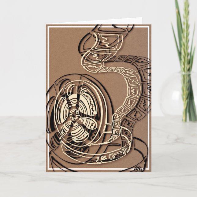 Film Reel Greeting Card (Blank Inside) (Front)
