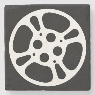 Film Reel / Movie Reel Marble Stone Coaster