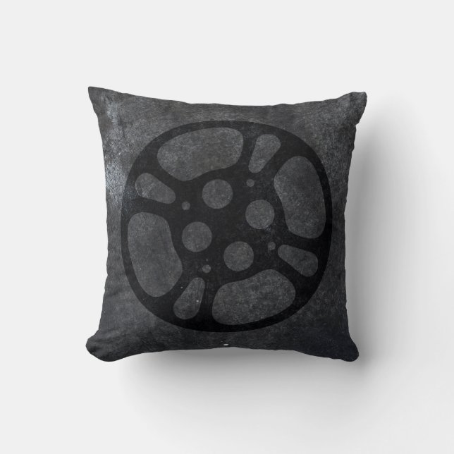Film Reel / Movie Reel Pillow (Front)