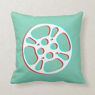 Film Reel / Movie Reel Pillow (Color Fringe)