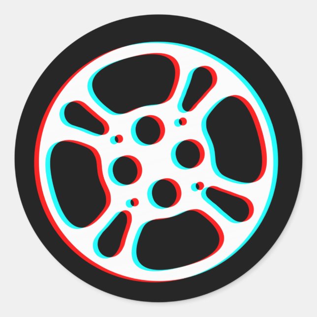 Film Reel / Movie Reel Sticker (Front)