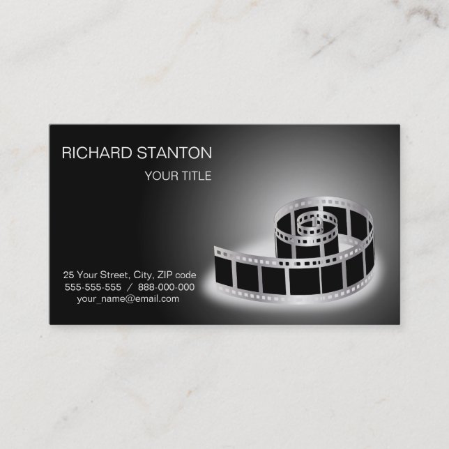 Film strip business card (Front)
