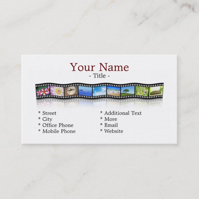 Film strip business card (Front)