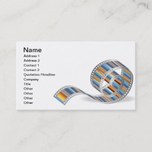 Film strip business card