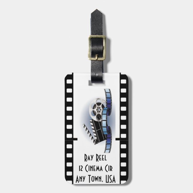 Film Strip Luggage Tag (Front Vertical)