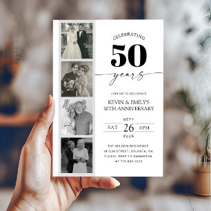 FIlm Strip Photo 50th Anniversary Invitation