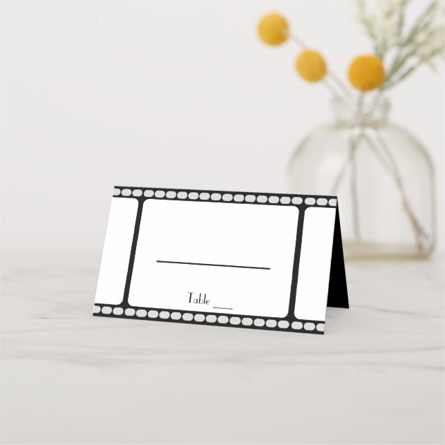 Film Strip Place Card (Front)