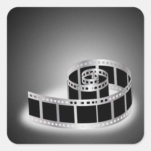 Film strip square sticker (Front)