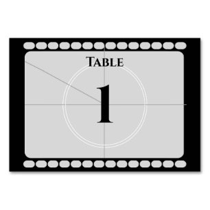 Film Strip  Table Number
