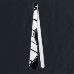 Film Strip Tie<br><div class="desc">Simple black and white icon graphic of a strip of film. Easily customize and choose your own background colour or add text. Image available on various gifts and products.</div>