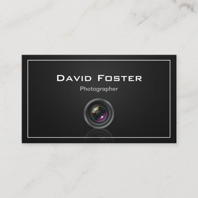 Film TV Photographer Cinematographer Business Card (Front)