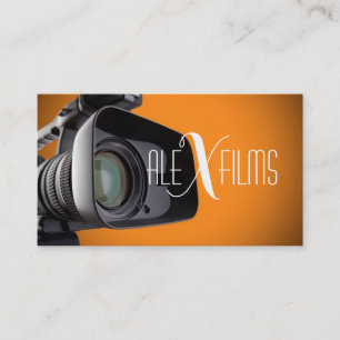 Film Video Camera Movie Director Filming Wedding Business Card