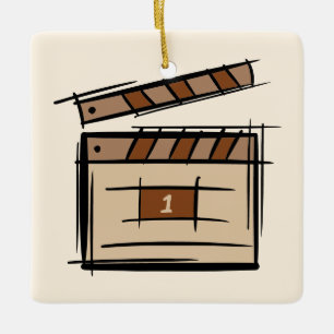 Filmmaker, actor, film director producer gift idea ceramic ornament