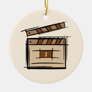 Filmmaker, actor, film director producer gift idea ceramic ornament