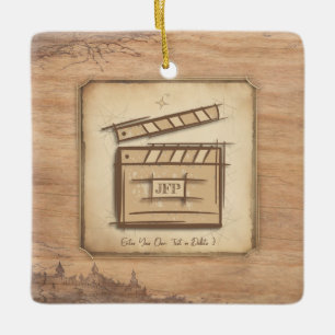 Filmmaker, actor, film director producer gift idea ceramic ornament