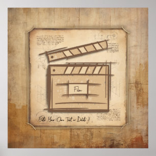 Filmmaker, actor, film director producer gift idea poster