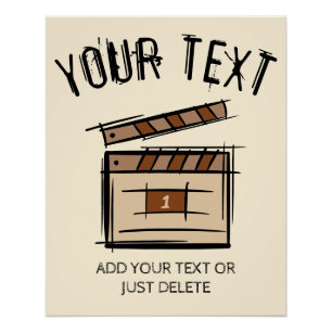 Filmmaker, actor, film director producer gift idea poster