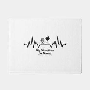 filmmaker cameraman director chair heartbeat doormat