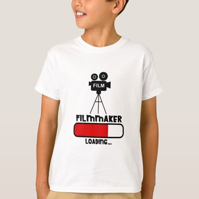 Filmmaker Cameraman is Loading Bar Funny Gift T-Shirt (Front)